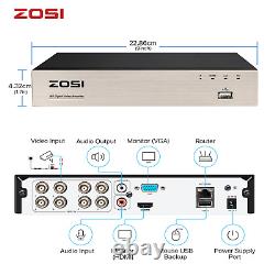 ZOSI 4 8 16 Channel Full HD 1080P CCTV DVR Video Recorder Security 2MP HDMI VGA