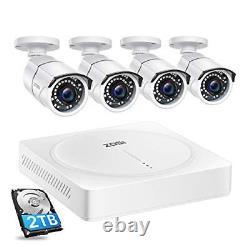 ZOSI 5MP 2K+ Security Cameras System, 8 Channel H. 265+ CCTV DVR Recorder with