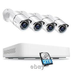 ZOSI 5MP CCTV System Outdoor Home Security Camera 8CH HD DVR +2TB HDD 24/7 H. 265