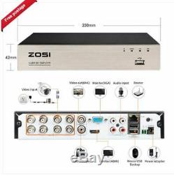 ZOSI 8CH Channel 2TB 1080p HD Hybrid CCTV DVR Recorder for Security Cameras new