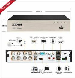 ZOSI 8CH Channel 2TB 1080p HD Hybrid CCTV DVR Recorder for Security Cameras new