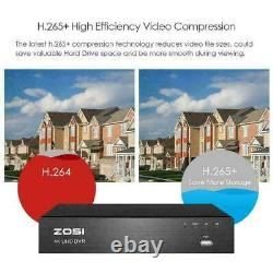 ZOSI 8MP 5MP DVR 8CH 4K CCTV System Ultra HD Recorder HDMI H. 265+ Home Security