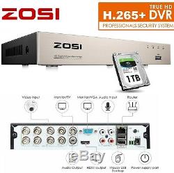 ZOSI 8 Channel 1080N DVR Recorder 1TB HDD for CCTV Security Camera System H. 265+