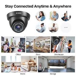 ZOSI CCTV 3000TVL Camera 1080P 8CH DVR 1T Home Surveillance Security System Dome