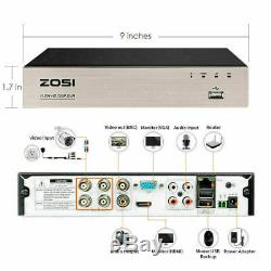 ZOSI CCTV 4 Channel 720P Security Camera System 1TB HDMI DVR Recorder IR Night