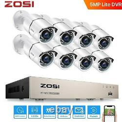 ZOSI CCTV 8CH 1080P HD DVR Outdoor 3000TVL Security Camera System Video Recorder
