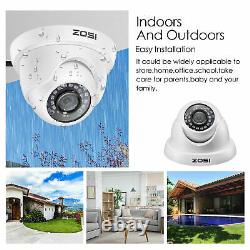 ZOSI CCTV Cameras Full 1080P HD 8CH DVR Recorder 3000TVL Home Security System IR