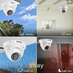 ZOSI CCTV Cameras Full 1080P HD 8CH DVR Recorder 3000TVL Home Security System IR
