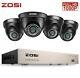 Zosi Cctv Cameras Full Hd 1080p 4ch Dvr Recorder 3000tvl Home Security System Ir