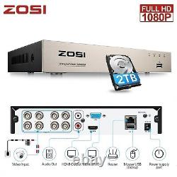 ZOSI CCTV DVR 2MP 8/16 Channel Video Recorder With Hard Drive For Camera System