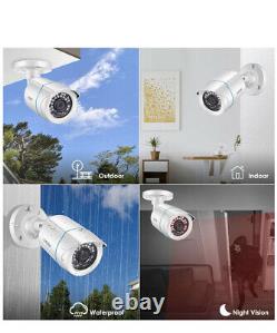 ZOSI H. 265+1080p Home Security Camera System, 5MP-Lite 8 Channel DVR Recorder 1TB