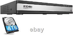 ZOSI H. 265+ 16CH 1080P CCTV Outdoor Bullet Security Camera System Hard Drive 4TB