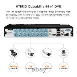 ZOSI Smart CCTV DVR Recorder 16 Channel 4TB HDD 1080P Video VGA HDMI BNC TVI AHD