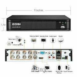 Zosi 1080P Hd-Tvi Home Security Camera System, 8 Channel 1080N Cctv Dvr Recorder