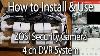 Zosi 4 Channel 1tb Security Camera Instillation U0026 Review