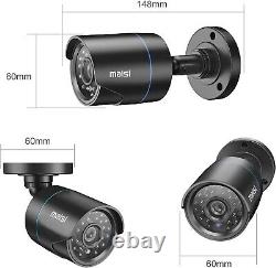 1080p Hd 8ch Dvr Avec 8 Caméras Système De Sécurité Cctv Maison Surveillance Extérieure