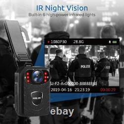 1296p Caméra Portable Pour Le Corps 8-10 Heures Enregistrement Du Corps De La Police Cam Night Vision Dvr