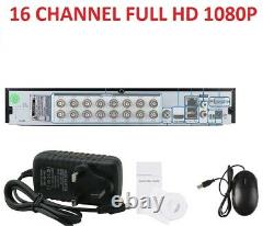 16 Canaux Dvr Full Hd 1080p 5in1 Smart Cctv Enregistreur Vidéo Numérique Hdmi Vga P2p