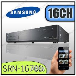 16ch Samsung Srn-1670d 16 Canaux Nvr Cctv Enregistreur Vidéo Numérique Réseau Dvr