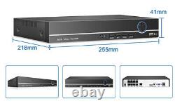 4ch 1920p Dvr Caméra Cctv Home Security System 2way Audio Digital Recorder Royaume-uni