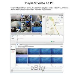 4ch Gps 1080p Ahd 256go Sd Dvr Vidéo Enregistrer Un Système De Caméra Cctv En Direct Moniteur