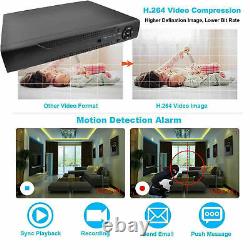 5mp Hd Ultra Smart Surveillance Cctv 16ch Enregistreur Vidéo Dvr Hdmi H. 265 Hdmi Bnc