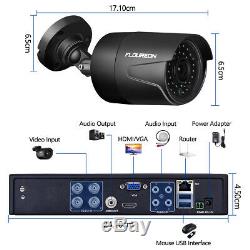 7 Système De Caméra De Sécurité Pour La Surveillance À Domicile Par Enregistrement Cctv Ir De 4ch 1080n Dvr