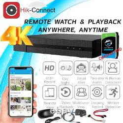 8MP 4K 5MP CCTV DVR 4 8 Channel Enregistreur vidéo avec système de disque dur TVI AHD UK