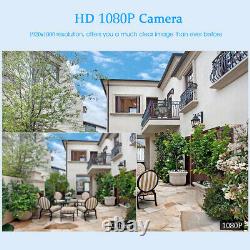 8ch 1080p Wifi Video Recorder Dvr Système Cctv Avec 1080p Caméra + 12 Moniteur LCD