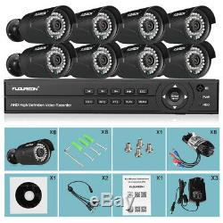 8ch Ahd Dvr Enregistreur 1080p Cctv Caméra De Surveillance Extérieure Système De Sécurité