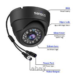 8ch Dvr Cctv System Kit Hd 1080p Home Security Caméra En Plein Air Dôme Night Vision