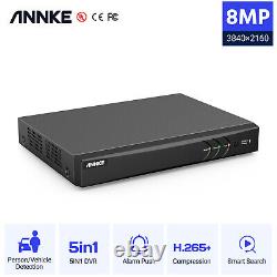 ANNKE 4K 8CH DVR 8MP 5IN1 H. 265+ Enregistreur vidéo CCTV avec détection de personne / véhicule