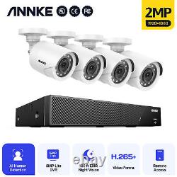 ANNKE 8CH 5MP Lite DVR 1080P 2MP Système de sécurité de caméra CCTV avec détection humaine IA