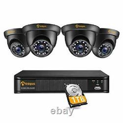 Anlapus 1080p Home Caméras De Sécurité Cctv, 8ch 2mp Surveillance Dvr Avec