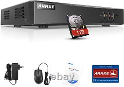 Annke 1080p Lite 8 Channel Cctv Dvr Digital Video Recorder +1 To Disque Dur Avec
