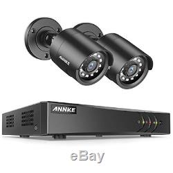Annke 4 + 1ch 1080p Lite H. 264+ Hd Dvr Enregistreur Système Tvi Caméra Cctv Et 2x Avec