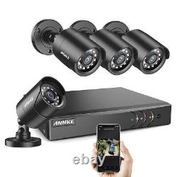 Annke 5mp Lite 8+2ch Dvr 3000tvl Caméra De Surveillance Extérieure Kit Système De Sécurité À La Maison