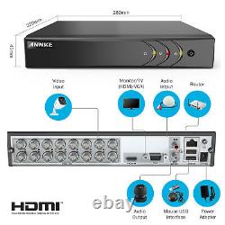 Annke 8+2/16+2ch 5mp Lite Full Channel 5in1 Dvr Digital Video Recorder Remote Uk
