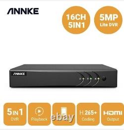 Annke 8+2/ 16+2ch 5mp Lite Full Channel 5in1 Dvr Enregistreur Vidéo Numérique À Distance