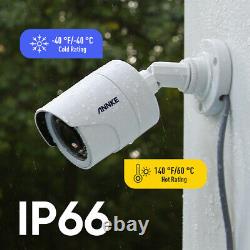 Annke 8ch 5mp Lite Dvr 1080p Caméras Hd Cctv Système De Surveillance À Domicile Ip66 1tb
