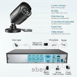 Annke E200 Système Caméra 8ch Cctv, 5mp Lite Dvr Et 8x 1080p Sécurité Extérieure
