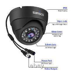Caméra De Surveillance 8ch Dvr 1080p Home Outdoor 2mp Caméra De Sécurité Night Vision