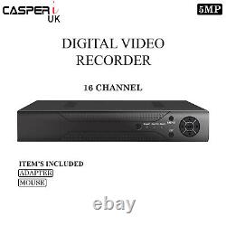Casperi 16 Channel 5mp Cctv Dvr Recorder Hdmi/vga 1920p Pour Système De Sécutiy Maison