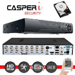 Casperi 4mp Dvr 16ch Channel Hd Cctv Système De Sécurité Enregistreur Vidéo Numérique