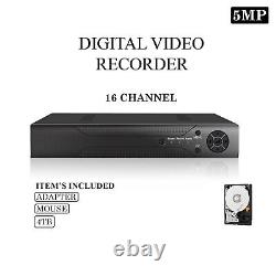 Cctv 16 Channel 5mp Enregistreur Vidéo Dvr Home Security Camera System Hdmi Bnc Uk