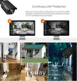 Cctv Home Outdoor Security System Hd 4ch 5mp Hdmi Dvr Avec Caméras 1080p Ip66 Ir