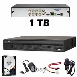 Enregistreur CCTV DVR XVR 4 8 canaux HD 4MP HDMI VGA pour kit de système de sécurité domestique