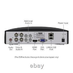 Enregistreur CCTV Swann DVR4 4680 4 canaux HD 1080p AHD TVI 1TB HDD HDMI VGA