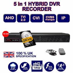 Enregistreur Cctv Dvr 4, 8,16 Ch Hdmi 1080p Hybrid Hd 4, 8 & 16 Entrées Audio Bnc