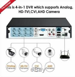 Enregistreur Cctv Dvr Hybride Zosi 8ch Channel 2tb 1080p Hd Pour Caméras De Sécurité Nouveau